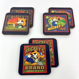 Pimpernel Mickey & Co Farm Theme Cork Coasters Set of 6